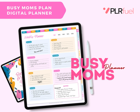 Busy Moms Planner - PLRfuel